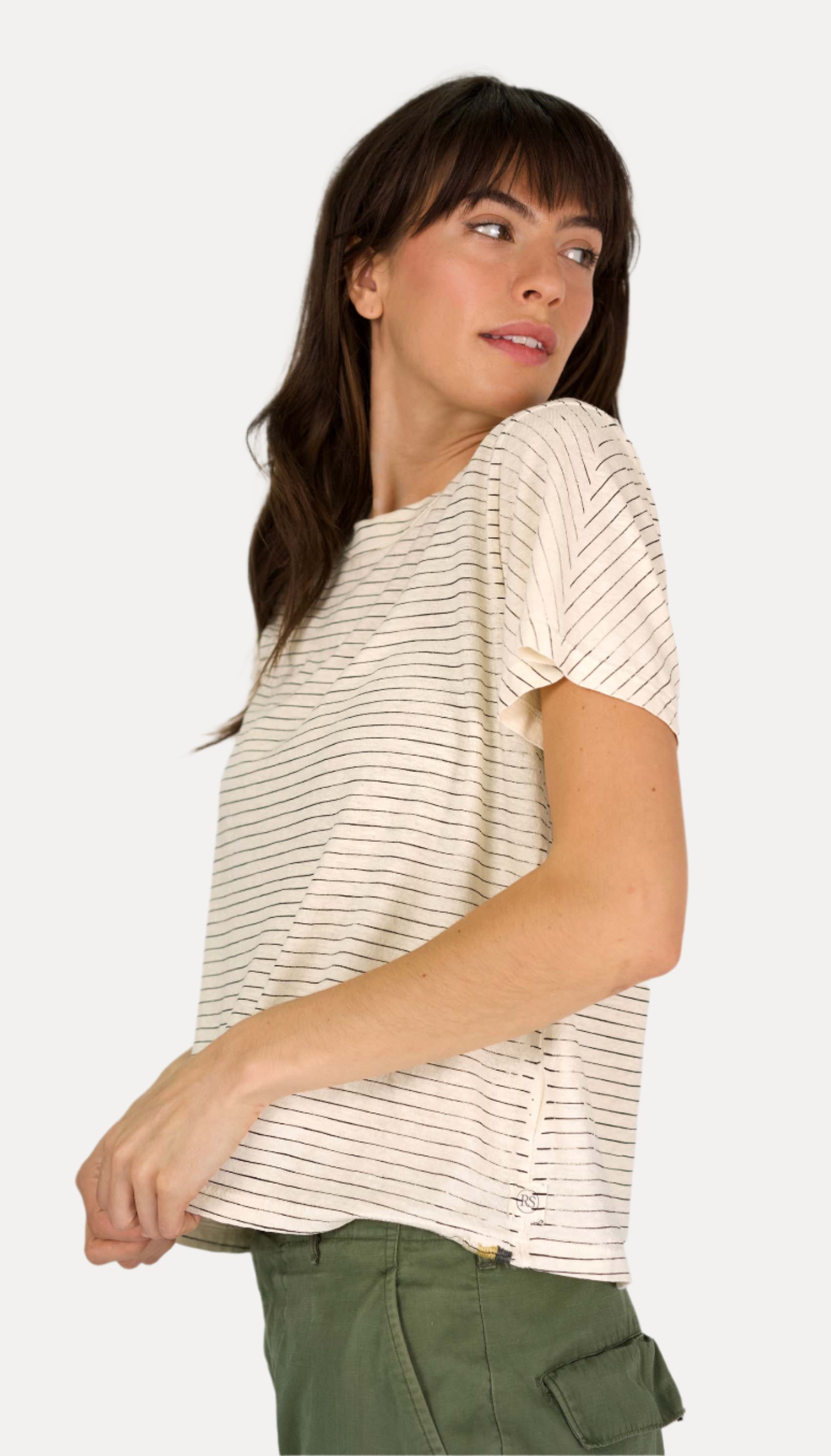 Hemp Mod Tee Stripe