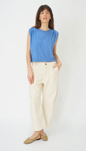 Hemp Jackie Pleat Shell