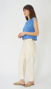Hemp Jackie Pleat Shell