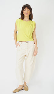 Hemp Jackie Pleat Shell
