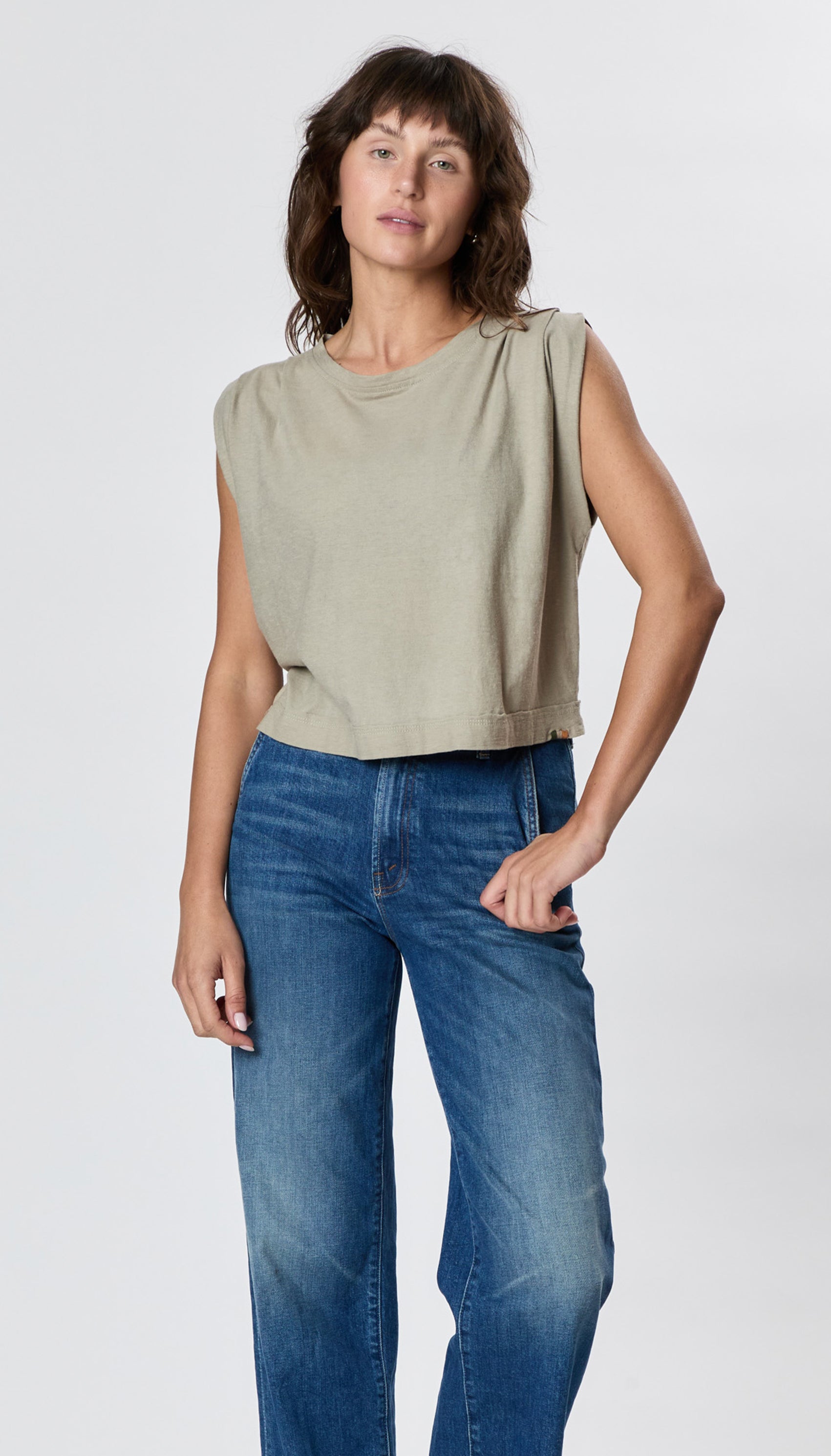 Hemp Jackie Pleat Shell