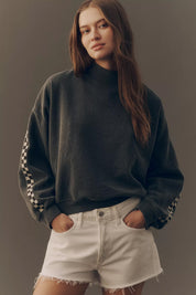 Remastered Monty Mock Neck- Checkerboard