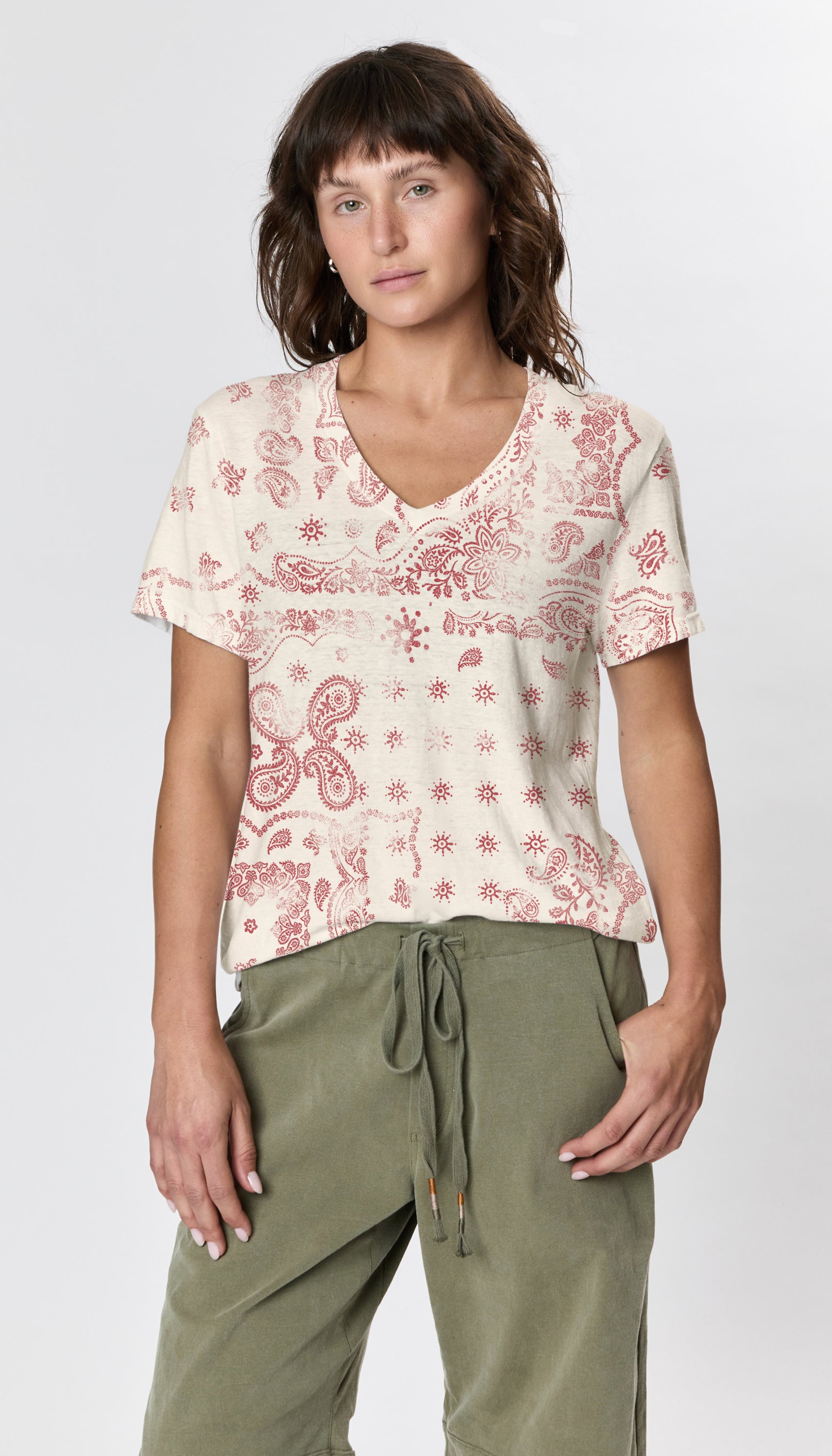 Hemp V Neck Bandana