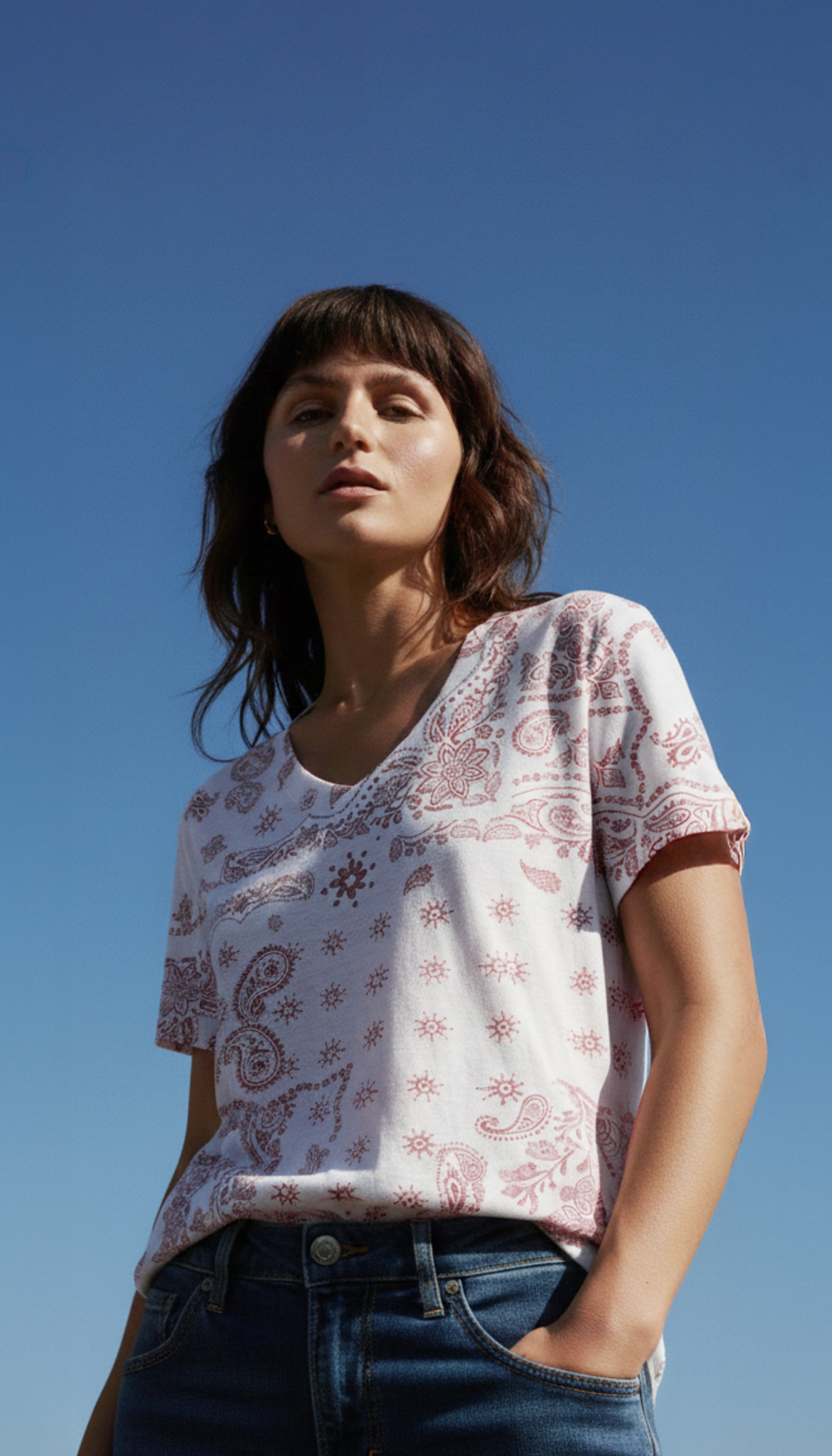 Hemp V Neck Bandana
