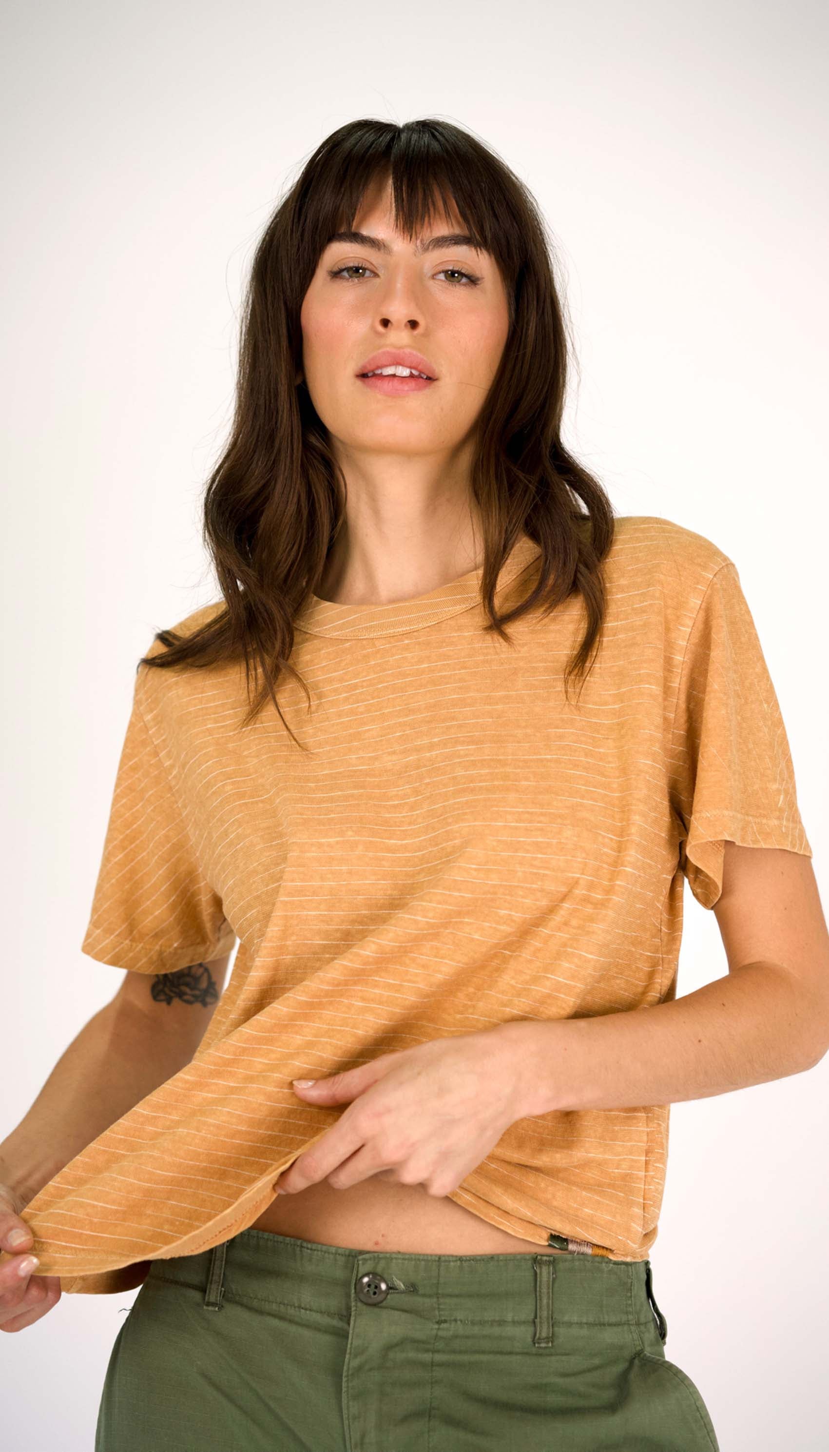 Hemp Mod Tee Stripe