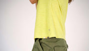 Hemp Stripe V Neck Stripe