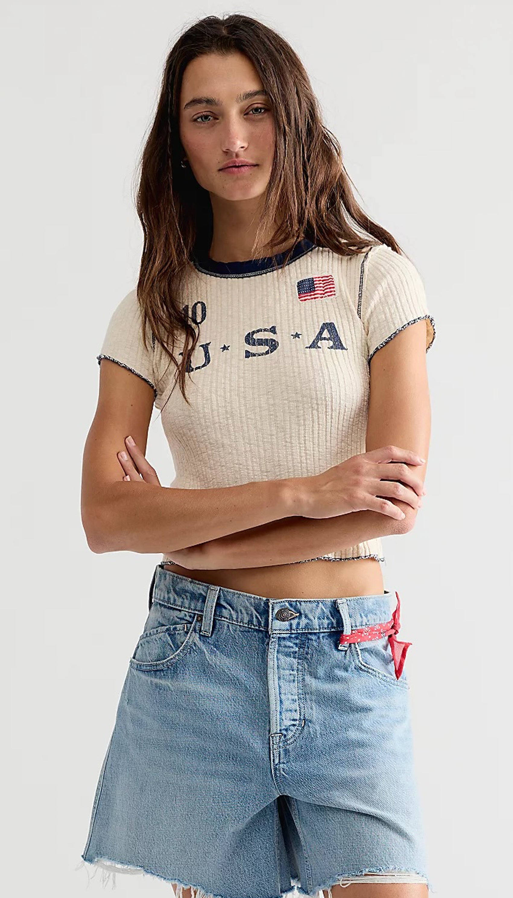 Farrah Flag Tee