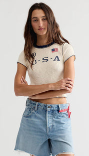 Farrah Flag Tee
