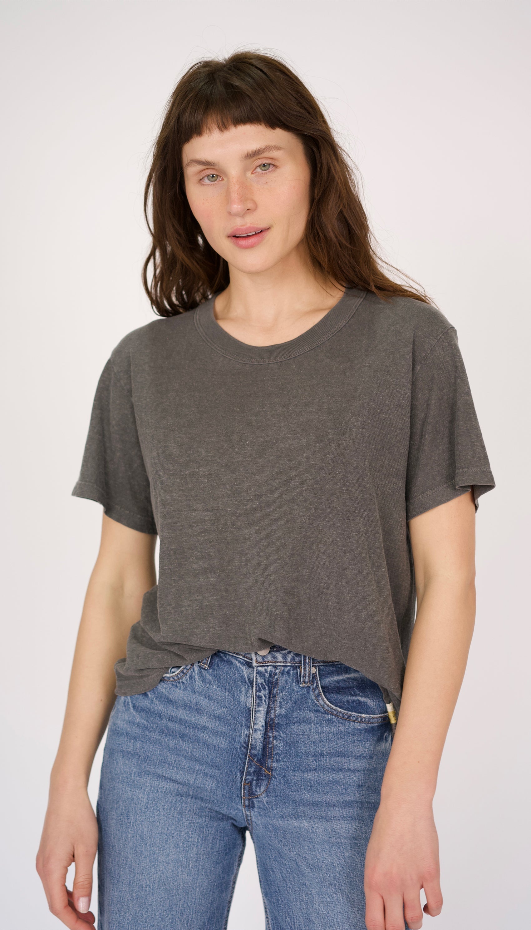 Hemp Mod Tee - Washed Black