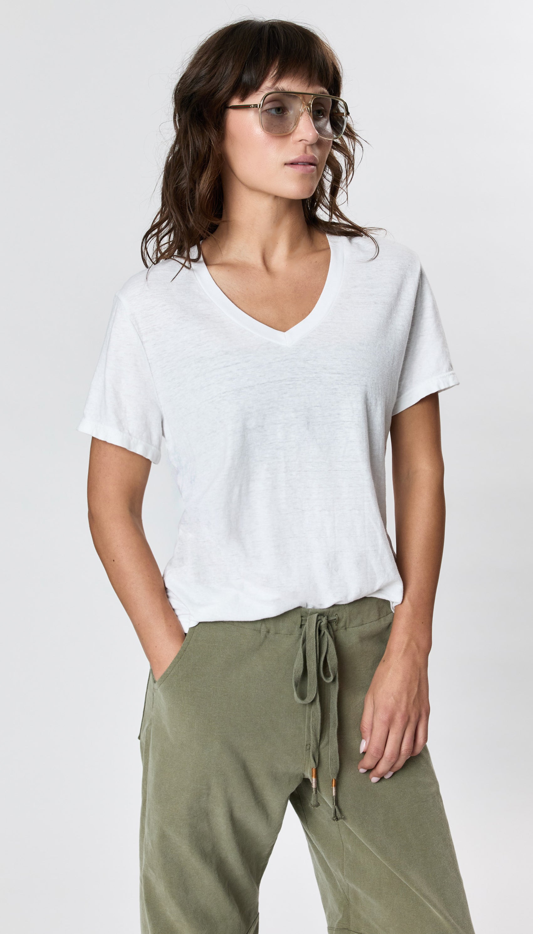 Tシャツ・カットソー GROVE GRVB_STRIPE T-SHIRT 五分袖ロゴプリントTシャツ（Tシャツ） | grove（グローブ
