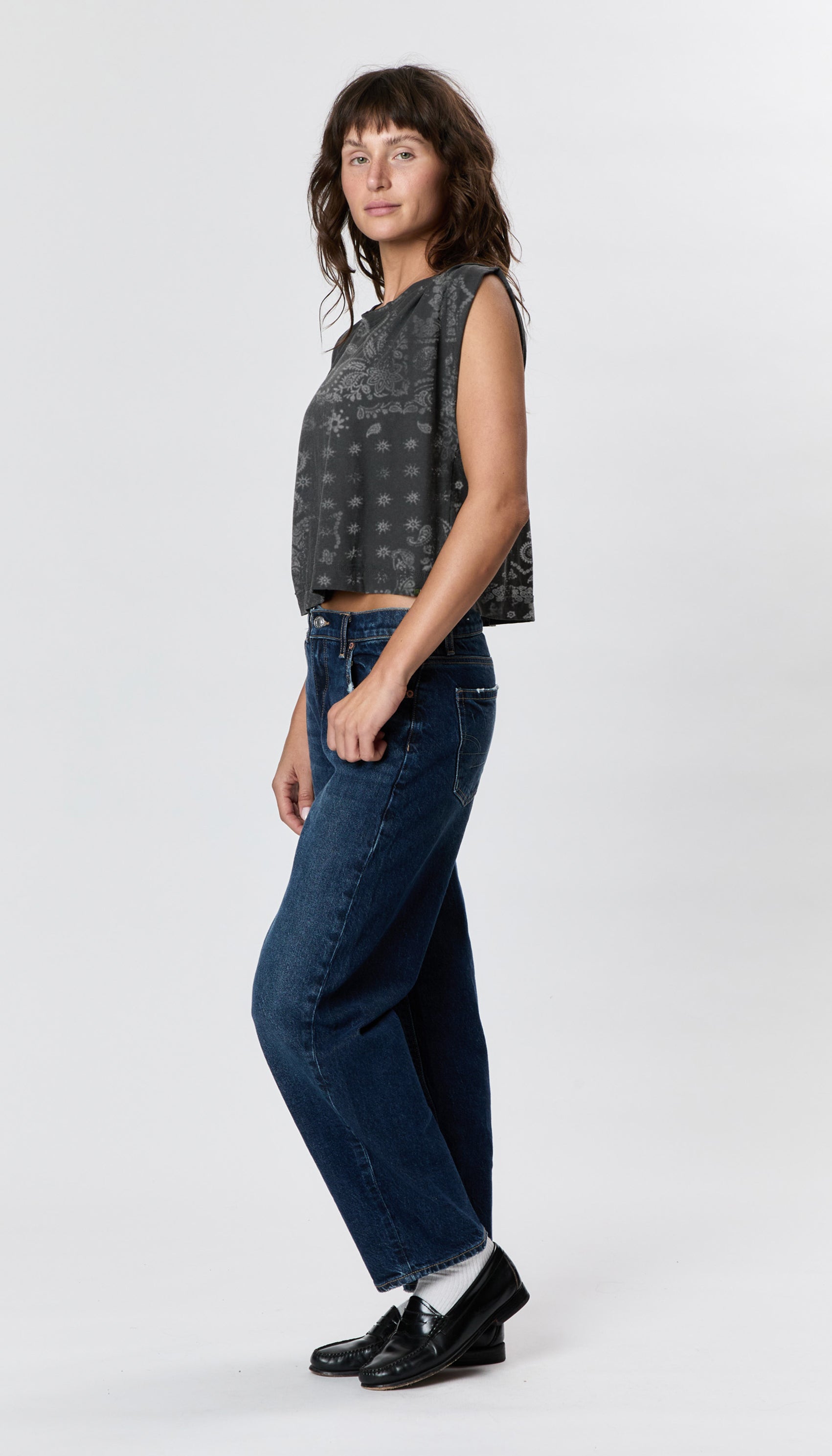 Hemp Jackie Pleat Shell Bandana