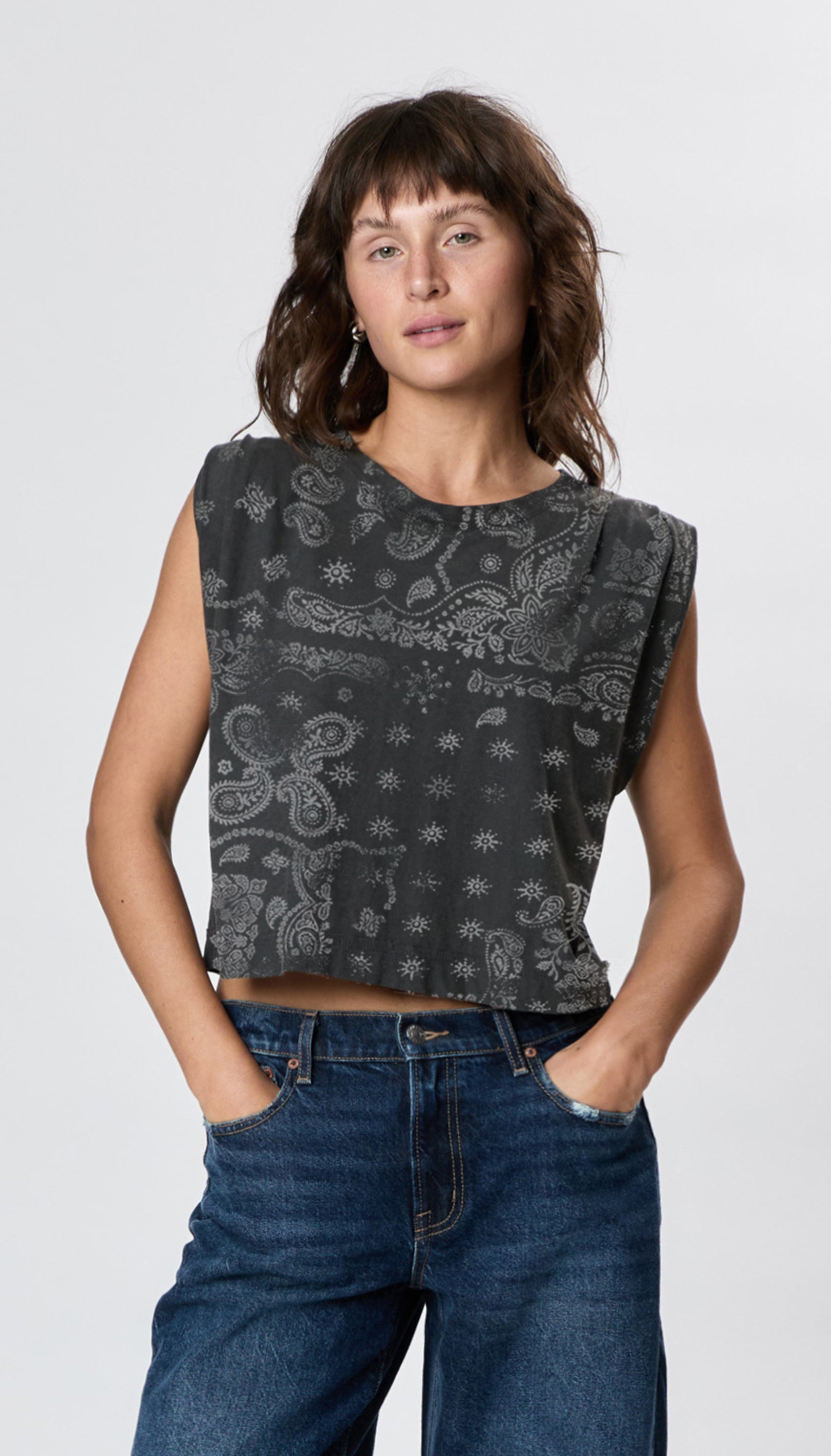 Hemp Jackie Pleat Shell Bandana