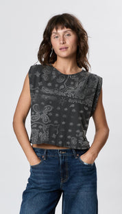 Hemp Jackie Pleat Shell Bandana