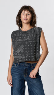 Hemp Jackie Pleat Shell Bandana