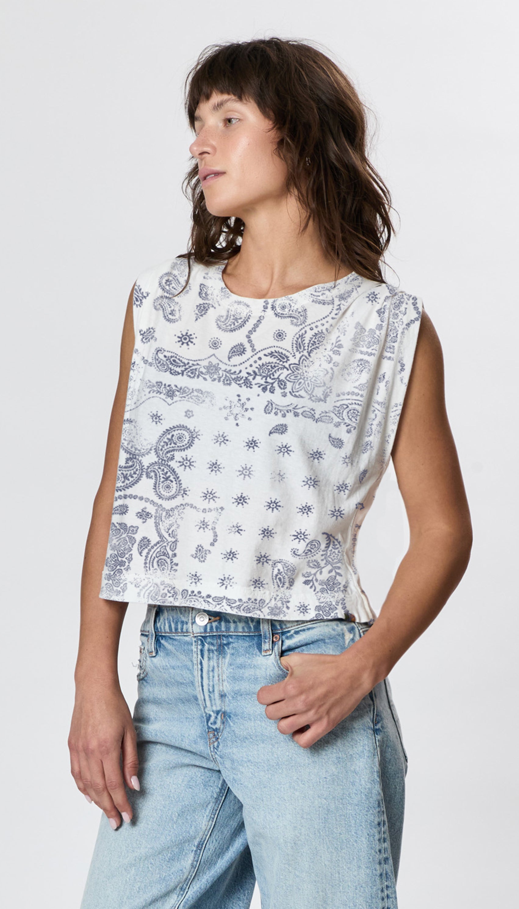 Hemp Jackie Pleat Shell Bandana