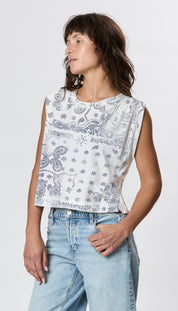 Hemp Jackie Pleat Shell Bandana