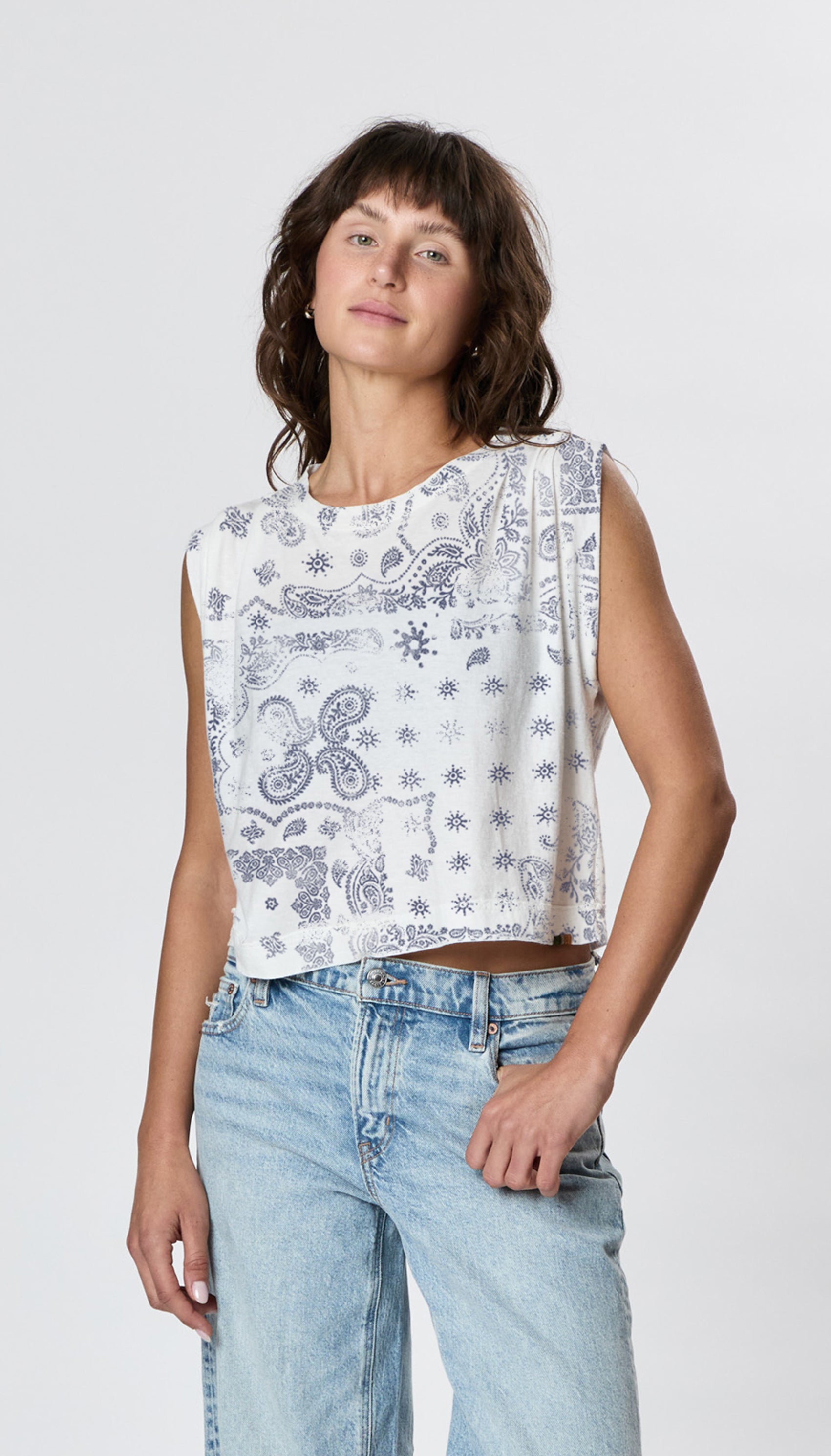 Hemp Jackie Pleat Shell Bandana