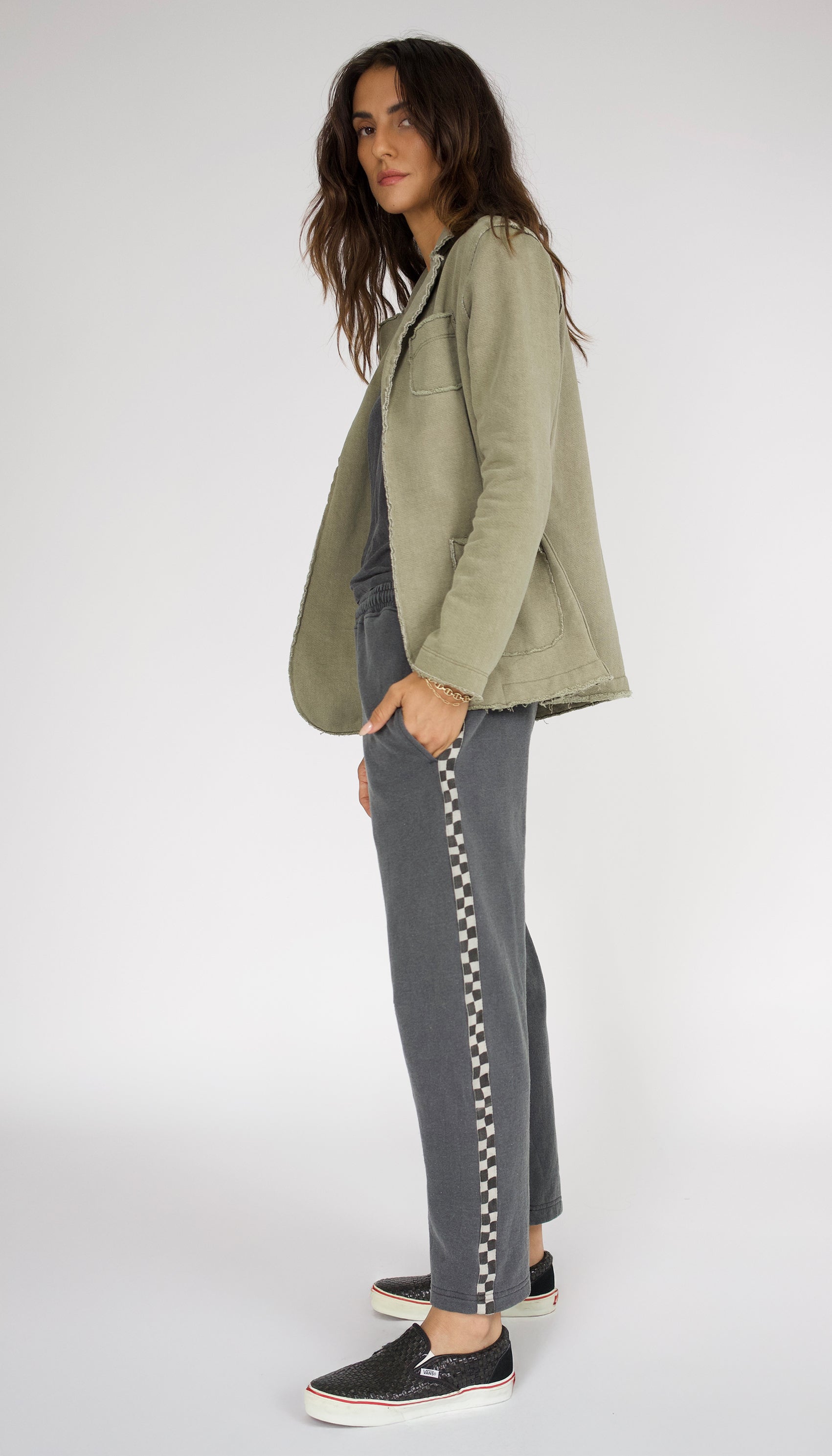 Remastered Billie Barrel Sweatpant - Checkerboard