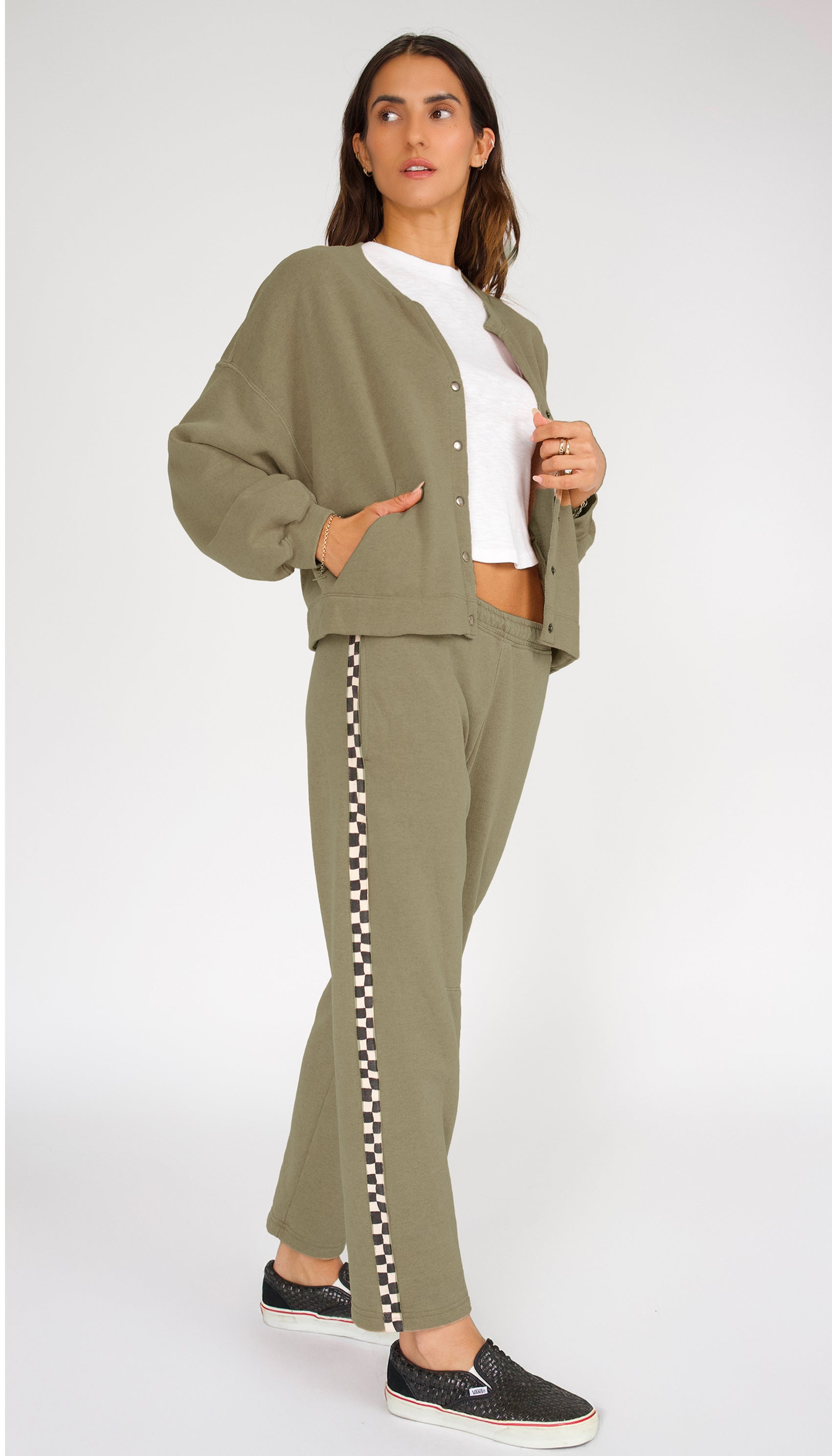 Remastered Billie Barrel Sweatpant - Checkerboard