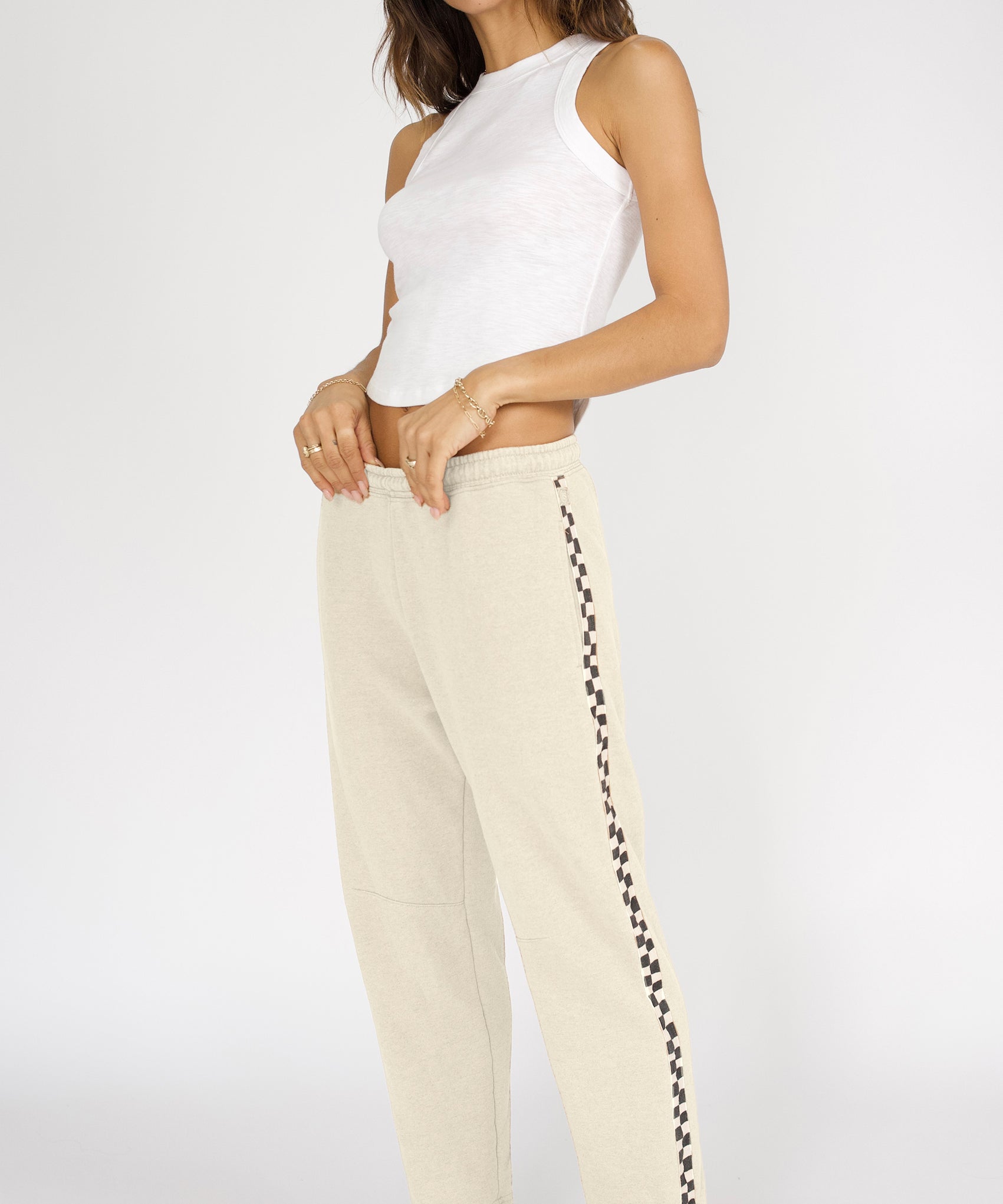 Remastered Billie Barrel Sweatpant - Checkerboard