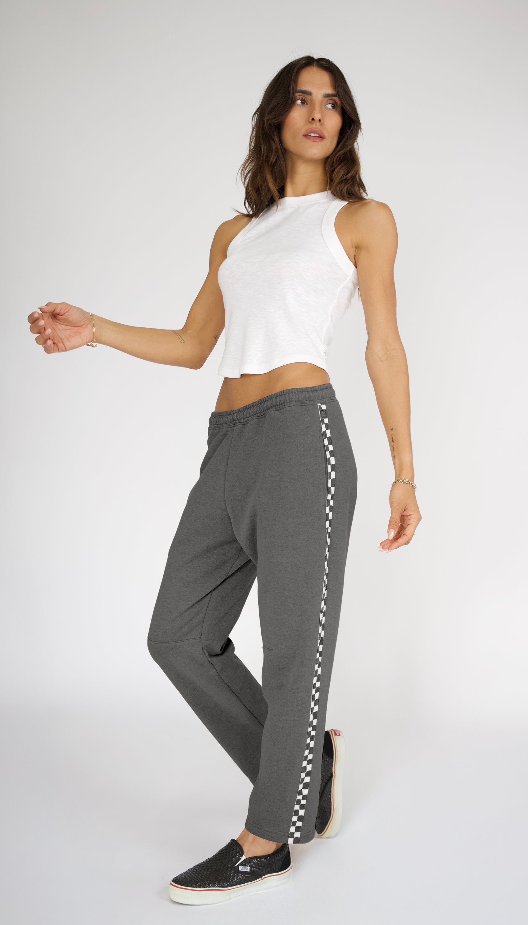 Remastered Billie Barrel Sweatpant - Checkerboard