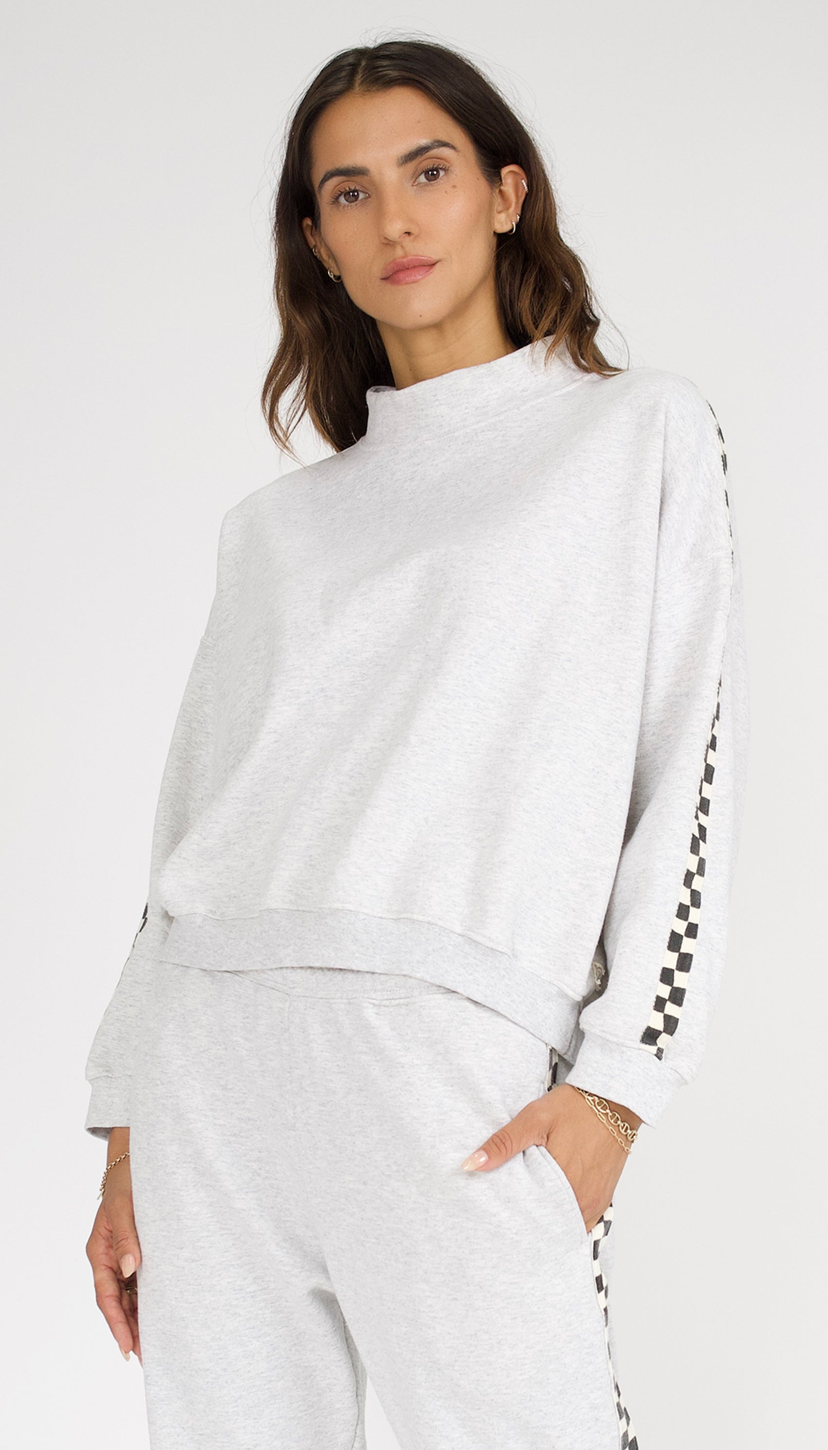 Remastered Monty Mock Neck - Checkerboard – Ragabond Studio