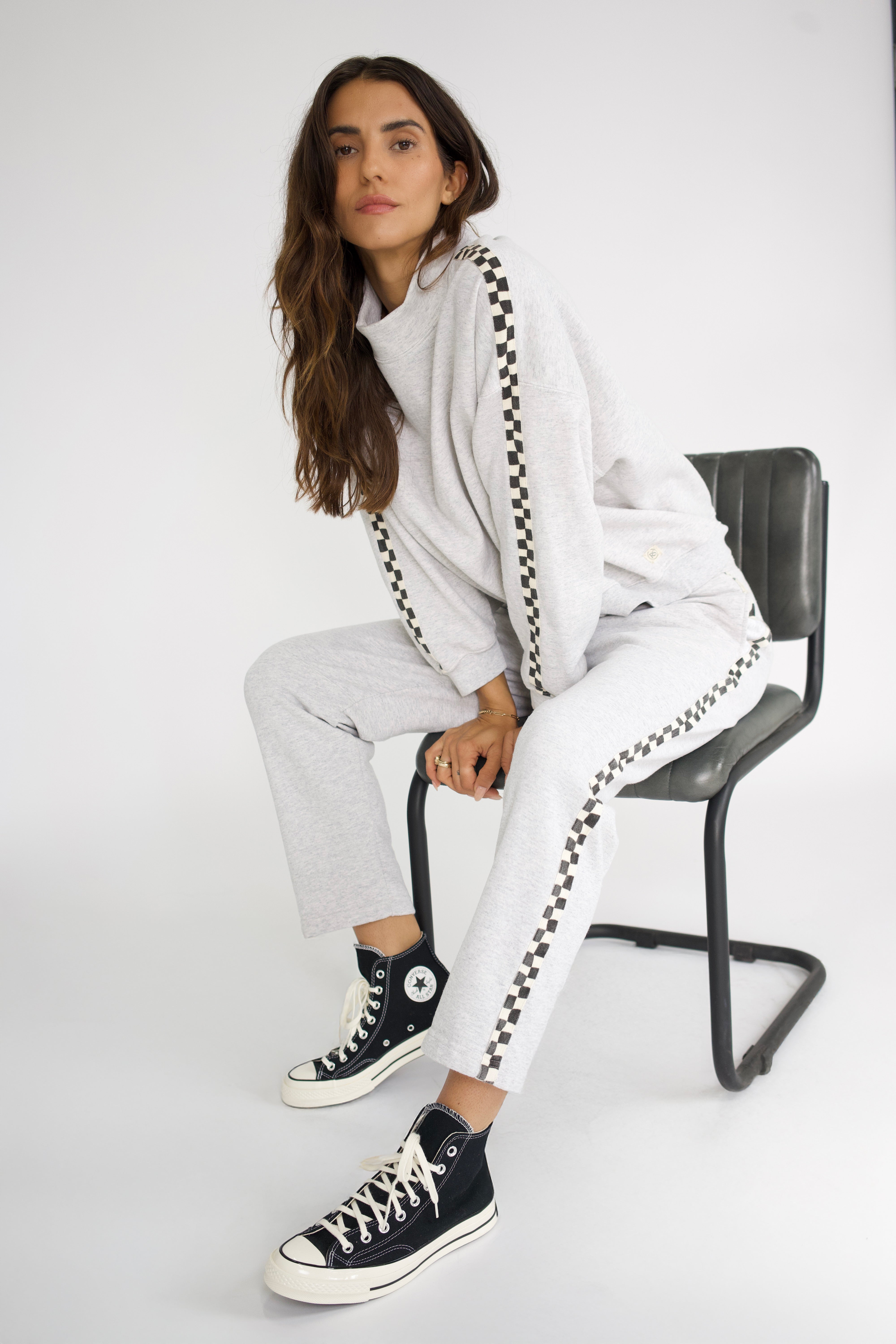Remastered Monty Mock Neck - Checkerboard – Ragabond Studio