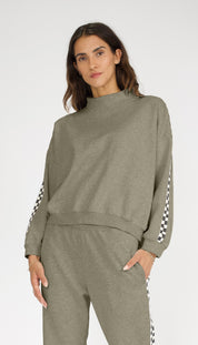 Remastered Monty Mock Neck- Checkerboard