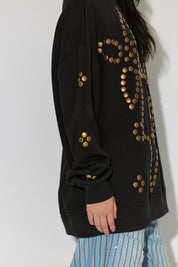 Ragabond Stud Flower Pullover
